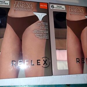 12 Pc of New Reflex Thong and Culottes Set (2 Boxes of 6) Size XXL US 12/14